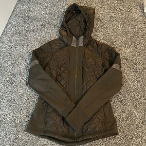 Athleta small green quilted jacket